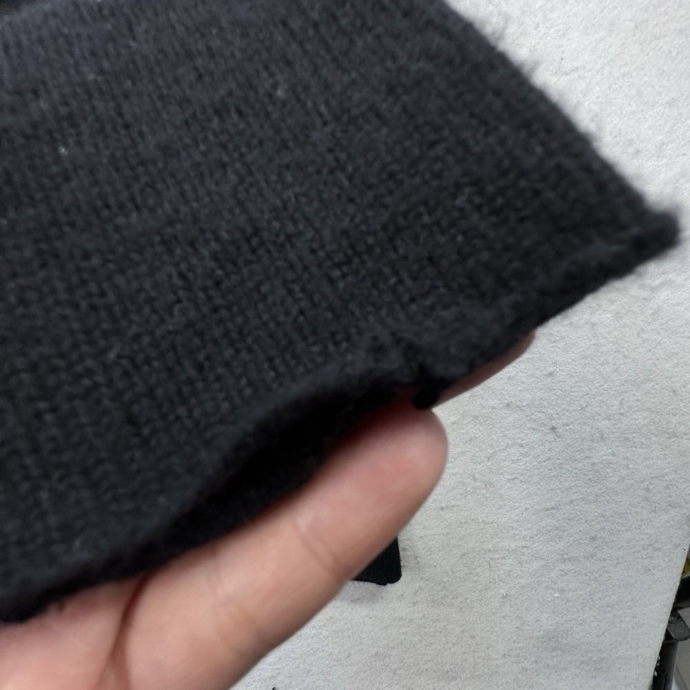 VINCE Button Up Cardigan Sweater Womens Large‎ Quiet Luxury Academia Luxe Black - Picture 7 of 11